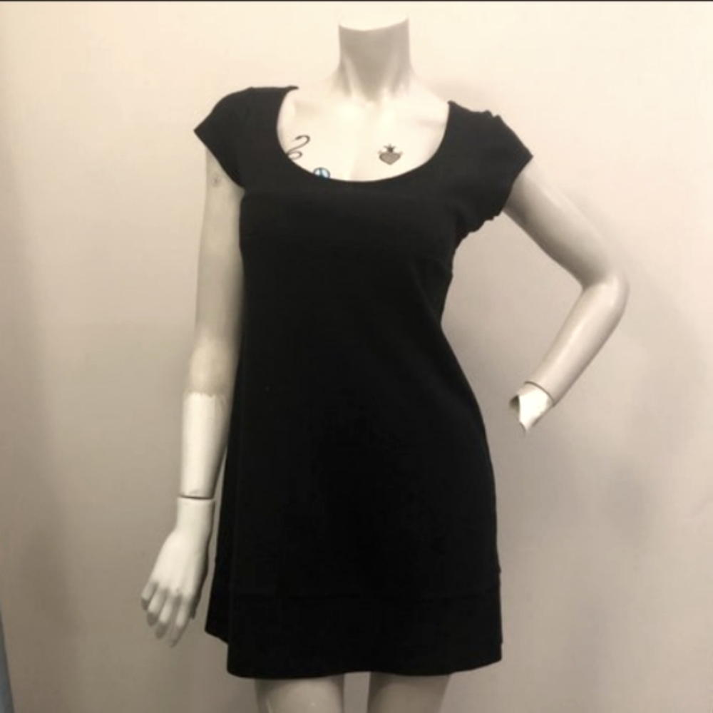 New York & Company - SZ. S - Empire Waist Babydoll Mini LBD 60's Twiggy Vibe
